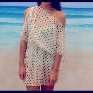 Sheer Off-The-Shoulder Tunic